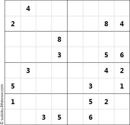 Sudoku 8x8 - Easy 