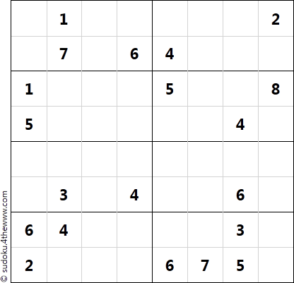 8x8 Sudoku Easy