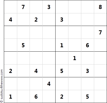 Sudoku 8x8 - Fácil 