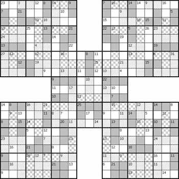 Killer Samurai Sudoku